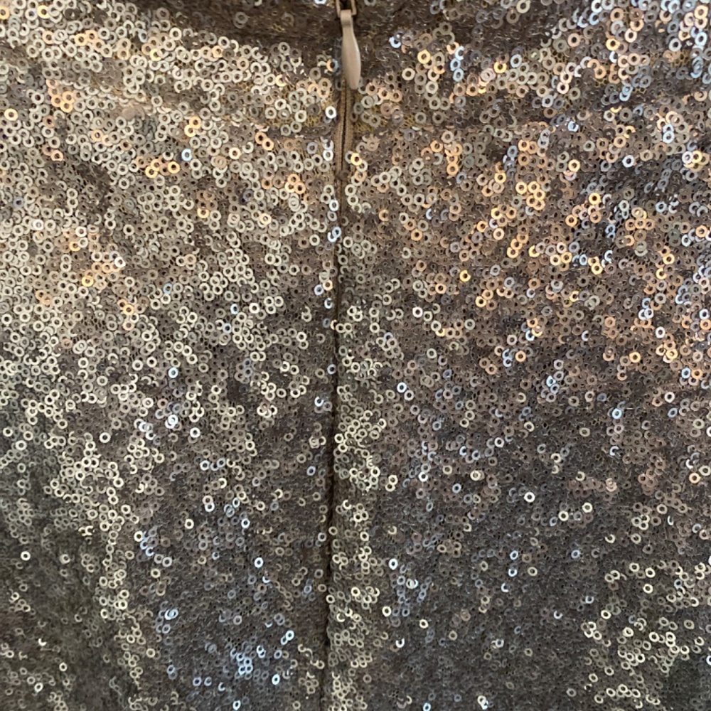 Gold Sequin Chris Cross Back Short Formal - image 6